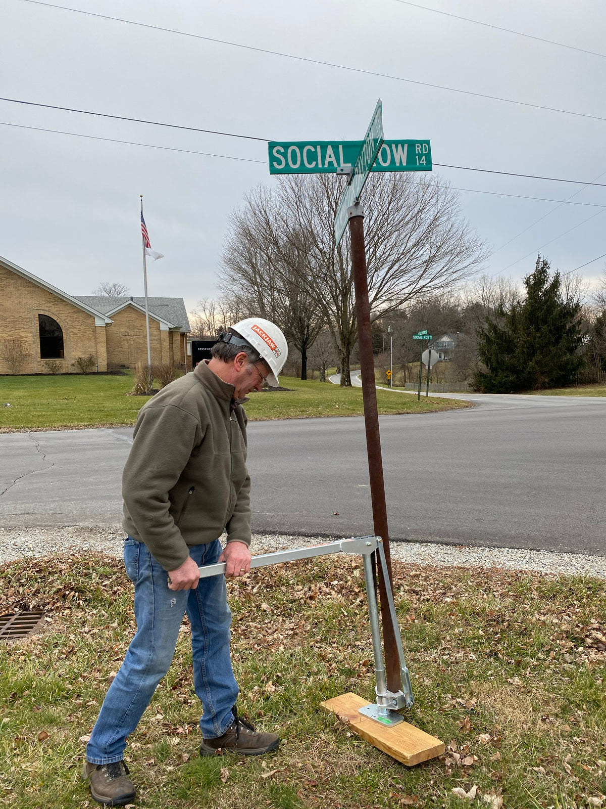 Use a wood board on soft soil