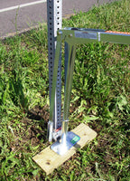 Use a wood board on soft soil